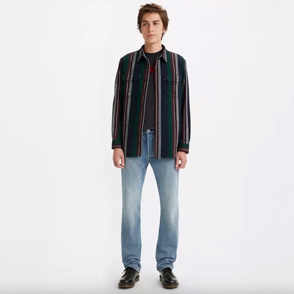 Levi's - 501 Original Fit Jeans - Meet Me at The Greek - Medium Wash - Picture 1 of 12